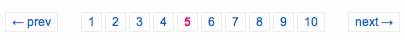 Classic pagination example