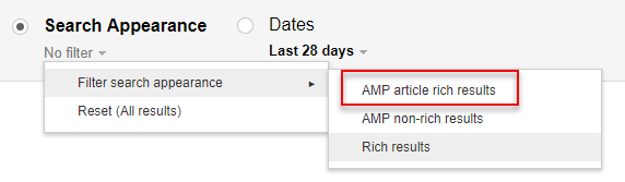 AMP Article Rich Results