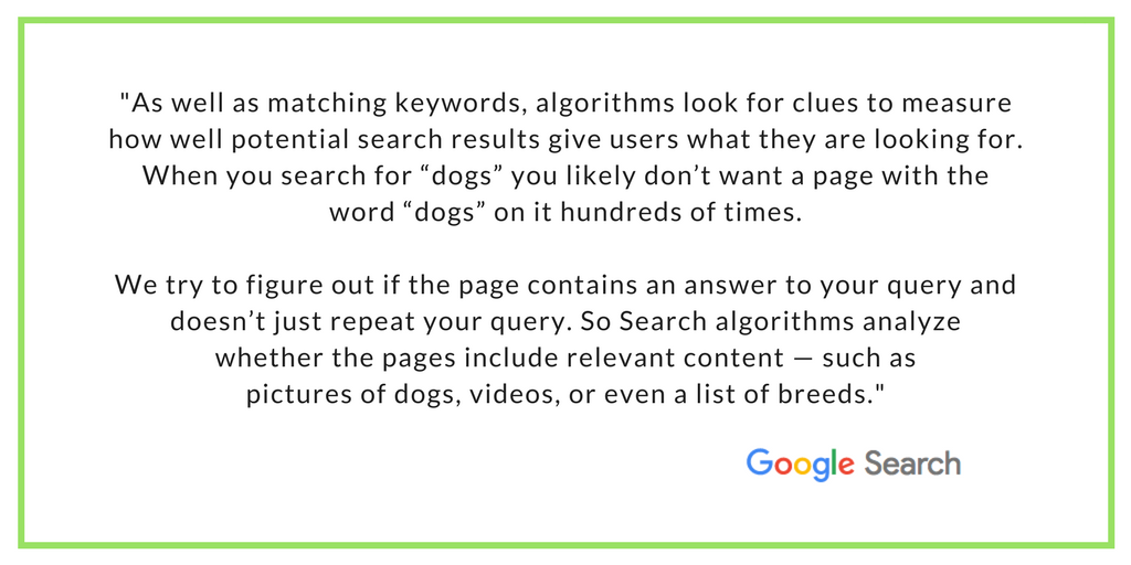 Explanation how Google Search works